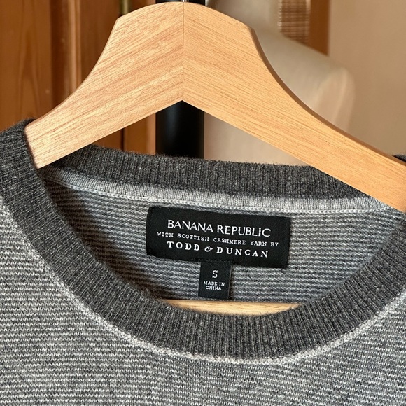 Banana Republic Scottish Cashmere By Todd & Duncan Small Men’s Cozy Sweater C3 - Picture 7 of 12